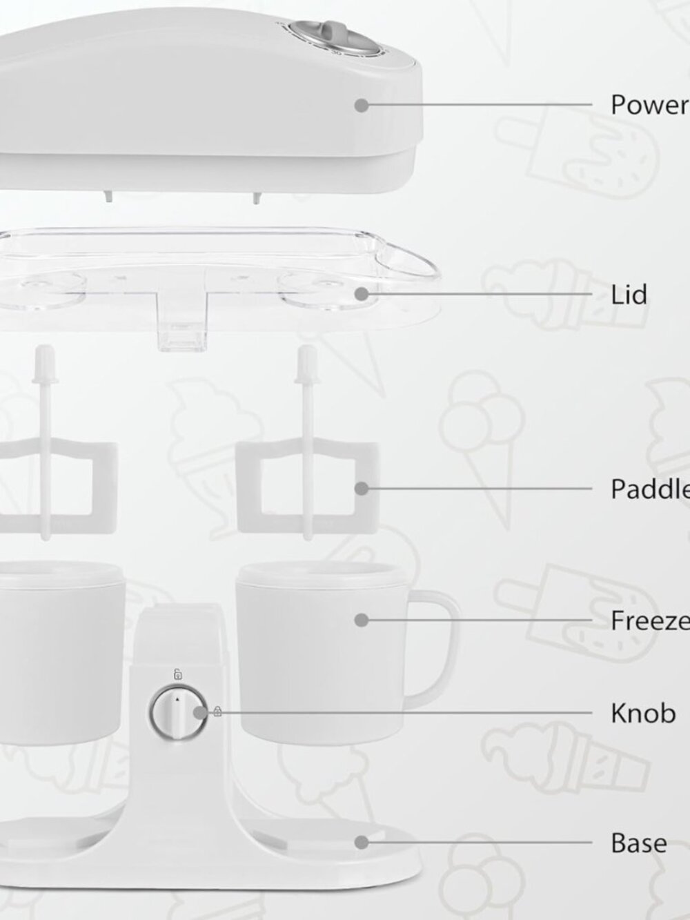 Ice Cream Maker Machine - Picture 2 of 3